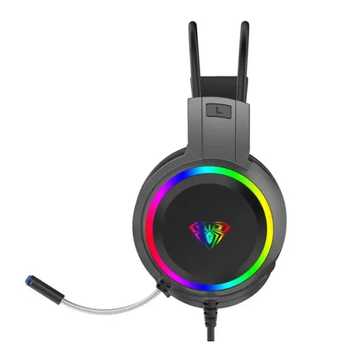 AULA S608 3.5 mm Wired RGB Gaming Headphone — image 2 of 3