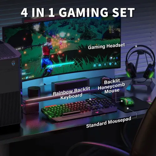 AULA T650 4 in 1 Gaming Combo — image 2 of 4