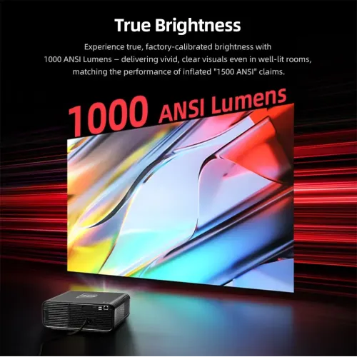 AUN U001 Pro 1000 ANSI Lumens 4K Android Projector — image 4 of 6
