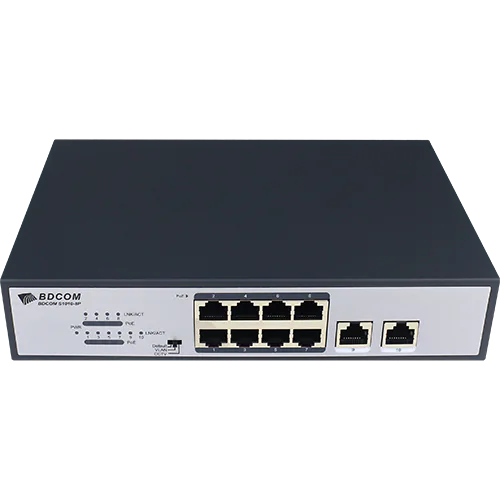 BDCOM S1010-8P-120 8-Port 100mbps Multi functional PoE Switch (120W) — image 2 of 3