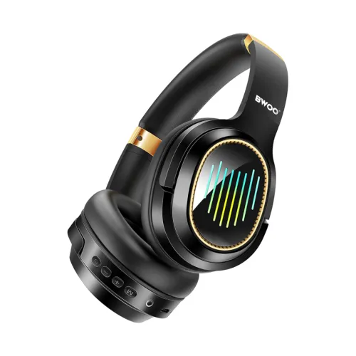 BWOO BO-BW586 RGB Noise Cancelling Bluetooth Wireless Headphone — image 2 of 2