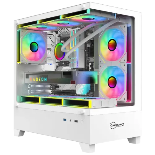 Carbono CG360TB White M-ATX Mid Tower Gaming Casing — image 2 of 2