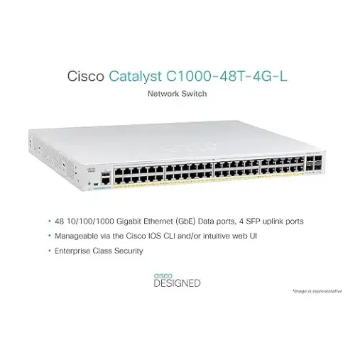 Cisco Catalyst C1000-48T-4G-L 48 Gigabit Ethernet Network Switch — image 2 of 3