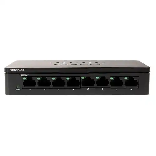 Cisco SF95D-08-AS 8-Port Unmanaged Desktop Switch — image 2 of 3