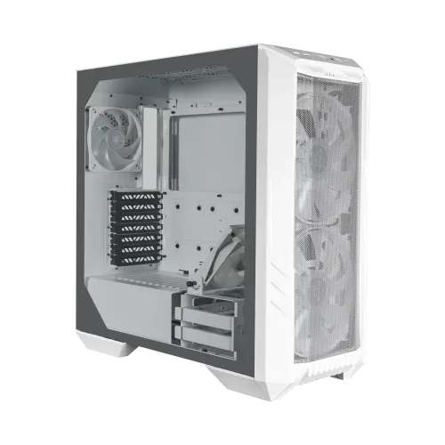Cooler Master HAF 500 Mid Tower RGB Gaming Case White — image 2 of 2