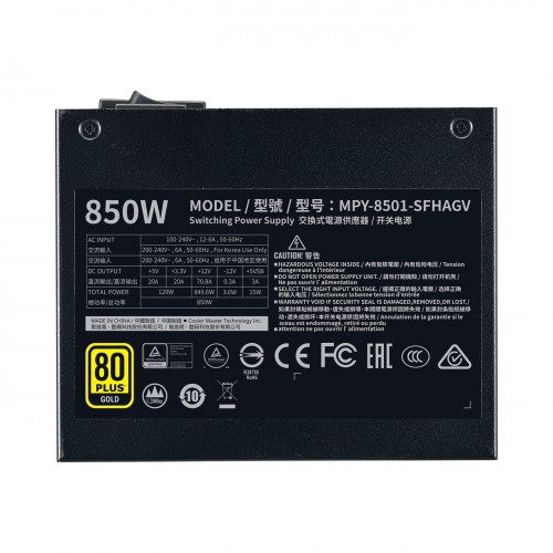 Cooler Master V850 SFX GOLD Full Modular 850W 80 PLUS Gold Power Supply — image 5 of 6