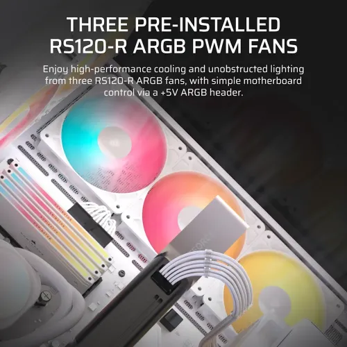 Corsair 3500X RS-R ARGB E-ATX Mid-Tower Casing White — image 3 of 6