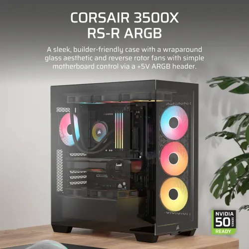 Corsair 3500X RS-R ARGB E-ATX Mid-Tower Casing — image 2 of 6