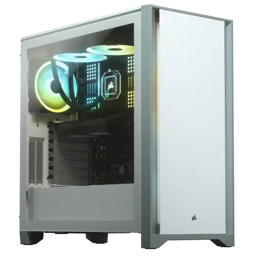 Corsair 4000D Tempered Glass Mid-Tower ATX Casing White