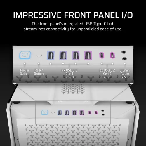 Corsair 9000D RGB AIRFLOW Super Full-Tower Casing White — image 7 of 7