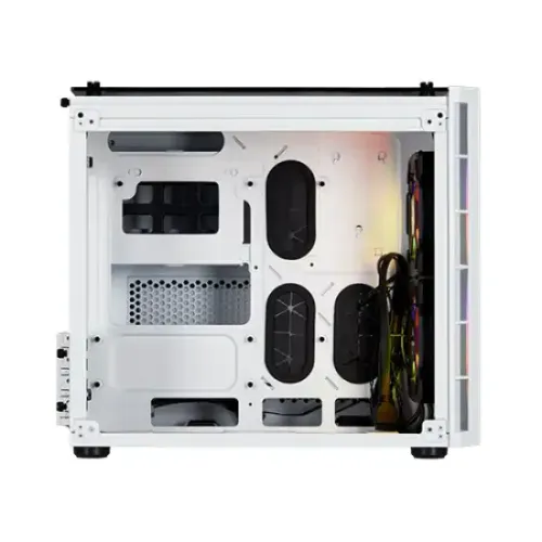 Corsair Crystal Series 280X RGB Tempered Glass Micro ATX Casing White — image 3 of 4