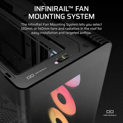 Corsair FRAME 4500X RS-R ARGB Panoramic Glass E-ATX Mid-Tower Casing — image 4 of 6