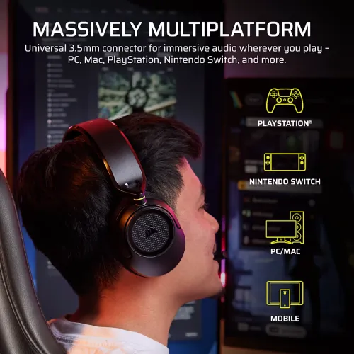 Corsair HS35 v3 Stereo Wired Gaming Headset with Flexible Microphone — image 4 of 6