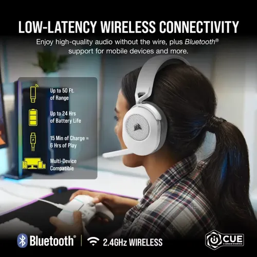 Corsair HS65 V2 7.1 Surround Sound Wireless Gaming Headset — image 2 of 6