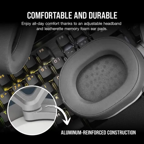Corsair HS65 V2 7.1 Surround Sound Wireless Gaming Headset — image 5 of 6