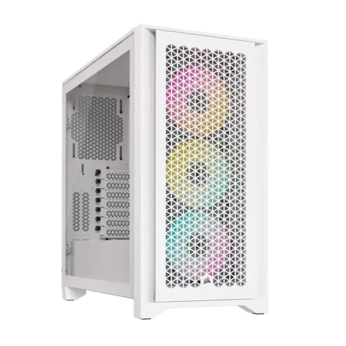 Corsair iCUE 4000D RGB AIRFLOW Mid-Tower ATX Casing White