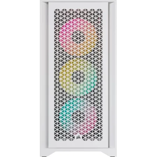Corsair iCUE 4000D RGB AIRFLOW Mid-Tower ATX Casing White — image 2 of 5