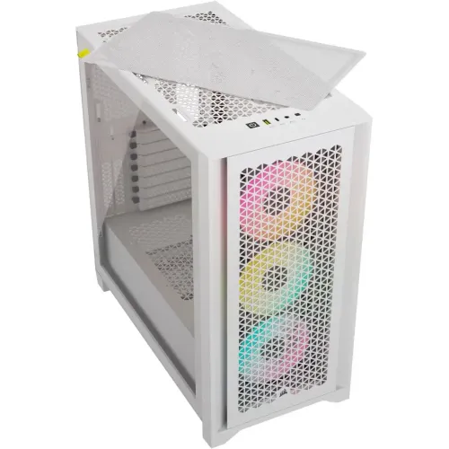 Corsair iCUE 4000D RGB AIRFLOW Mid-Tower ATX Casing White — image 3 of 5