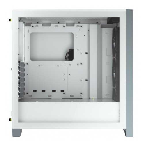 Corsair iCUE 4000X RGB Tempered Glass Mid-Tower ATX Casing (White) — image 3 of 4