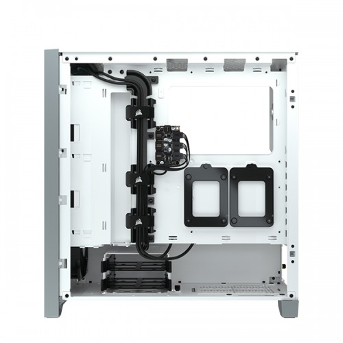 Corsair iCUE 4000X RGB Tempered Glass Mid-Tower ATX Casing (White) — image 4 of 4