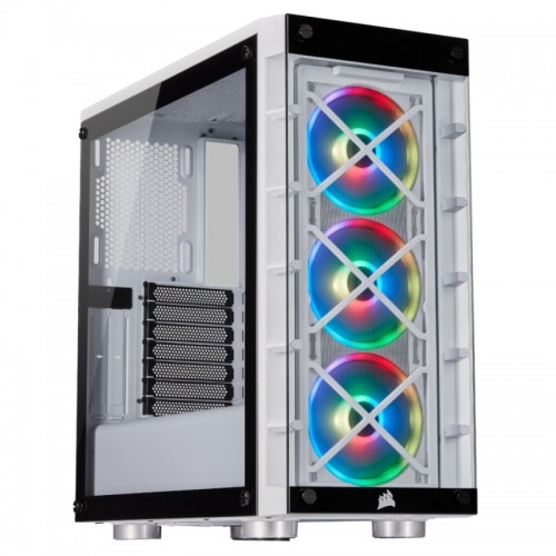 Corsair iCUE 465X RGB Mid-Tower ATX Smart Casing (White)