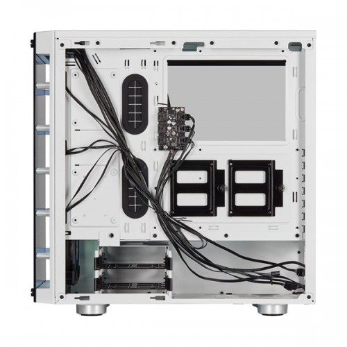 Corsair iCUE 465X RGB Mid-Tower ATX Smart Casing (White) — image 4 of 4