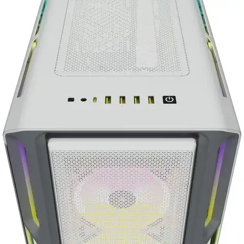 Corsair iCUE 5000T RGB Tempered Glass Mid-Tower ATX Casing White — image 3 of 3