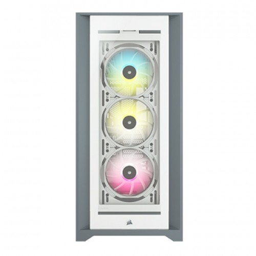 Corsair iCUE 5000X RGB Tempered Glass Mid-Tower ATX PC Smart Case - White — image 2 of 4
