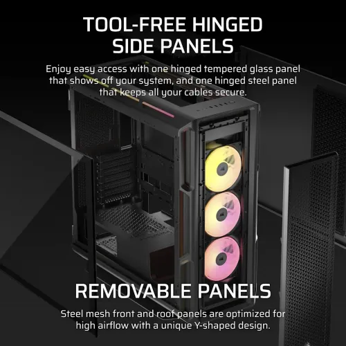Corsair iCUE LINK 5000T LX RGB E-ATX Mid-Tower Casing — image 5 of 6