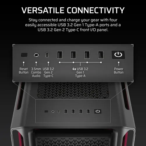 Corsair iCUE LINK 5000T LX RGB E-ATX Mid-Tower Casing — image 6 of 6