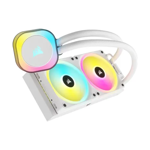Corsair iCUE LINK H100i RGB 240mm ALL-IN-ONE Liquid CPU Cooler White — image 2 of 3