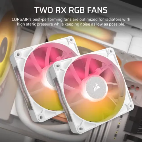 Corsair iCUE LINK TITAN 240 RX LCD 240mm RGB Liquid CPU Cooler White — image 6 of 6