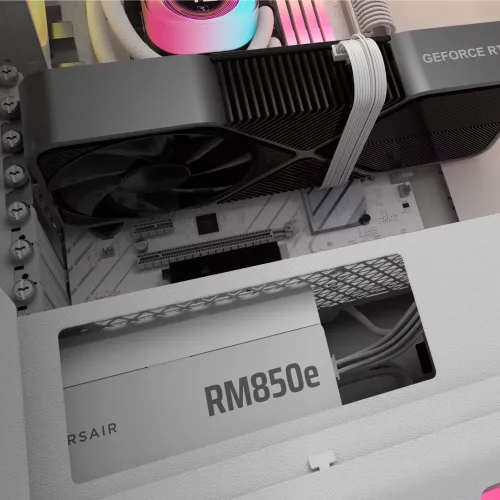 Corsair RMe Series RM850e 850W 80 Plus Gold Fully Modular ATX Power Supply White (UK) — image 6 of 6