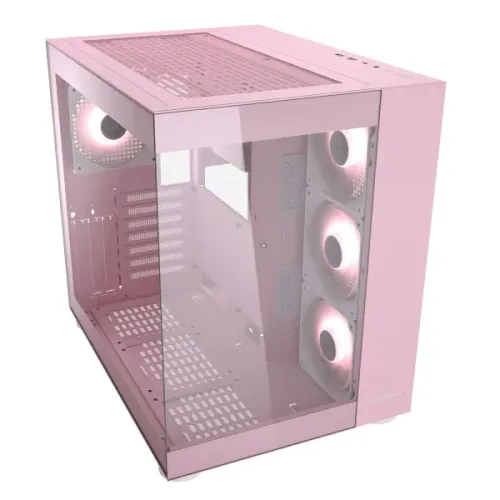 Cougar FV150 RGB Dual Chamber Mid Tower ATX Gaming Casing Pink — image 2 of 6