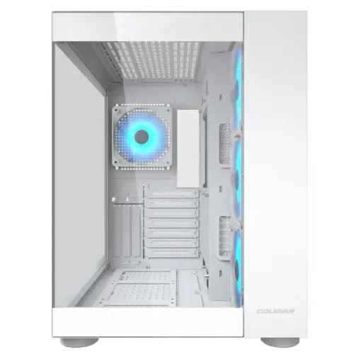 Cougar FV150 RGB Dual Chamber Mid Tower ATX Gaming Casing White — image 3 of 6