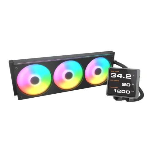Cougar Poseidon Vistek Pro ARGB 360mm AIO Liquid CPU Cooler — image 2 of 3