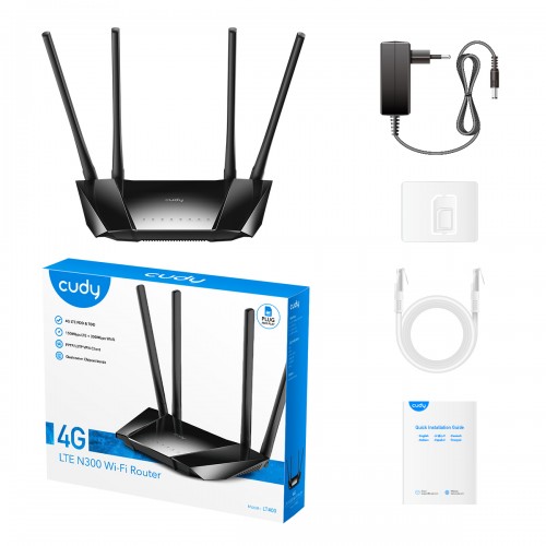 Cudy LT400 4G 300 Mbps Sim Supported Wireless Router — image 5 of 5
