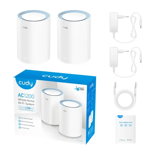 Cudy M1200 AC1200 Dual Band Mesh Router (2 Pack) — image 5 of 5