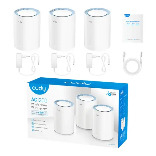 Cudy M1200 AC1200 Dual Band Mesh Router (3 Pack) — image 4 of 4