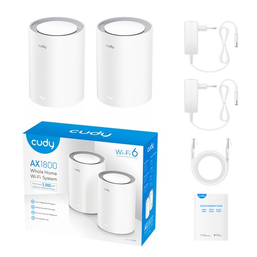 Cudy M1800 AX1800 Dual Band Mesh Router (2 Pack) — image 5 of 5