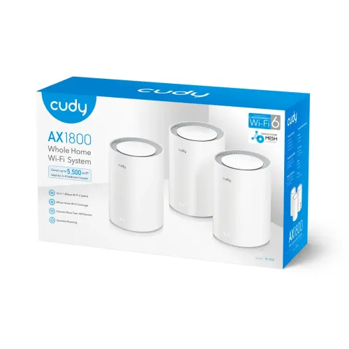 Cudy M1800 AX1800 Dual Band Mesh Router (3 Pack) — image 4 of 4