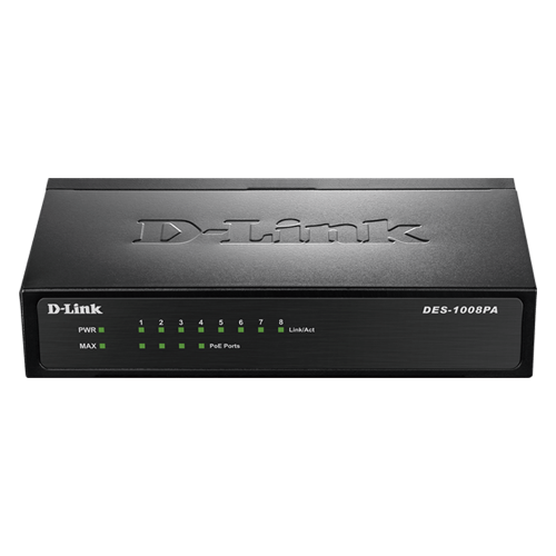 D-Link DES-1008P 8-Port Desktop Switch with 4 PoE Ports — image 2 of 3