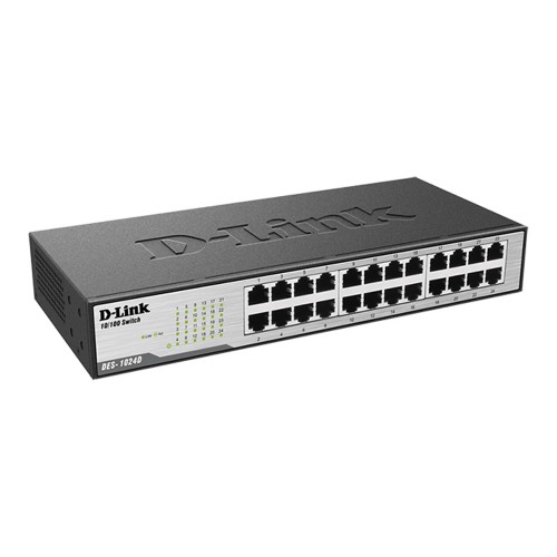 D-Link DES-1024D 24-Ports 10/100 Fast Ethernet Unmanaged Rack Mount Switch — image 2 of 3