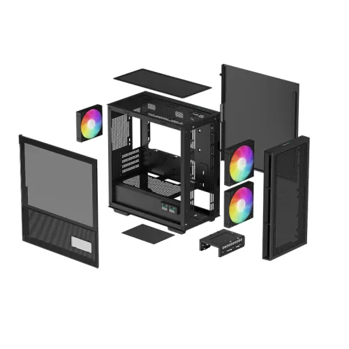 DeepCool CH360 Digital mATX Mid-Tower Gaming Casing with Digital Display — image 4 of 5
