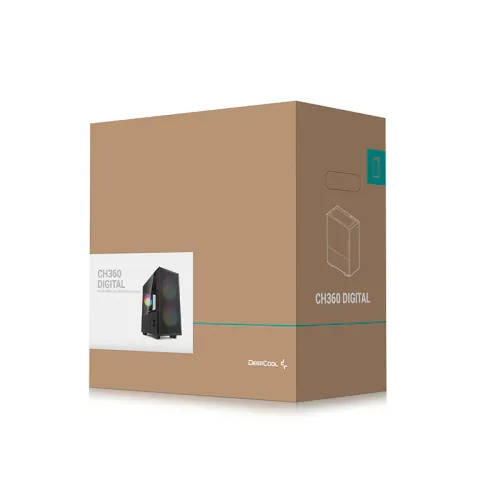 DeepCool CH360 Digital mATX Mid-Tower Gaming Casing with Digital Display — image 5 of 5