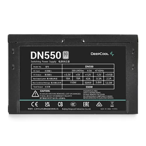 DeepCool DN550 80 PLUS Standard 550W Power Supply — image 3 of 4