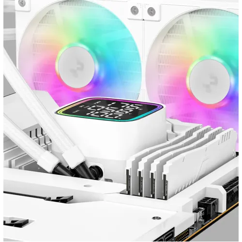 DeepCool LD240 WH 240mm ARGB Liquid CPU Cooler With Display — image 5 of 5