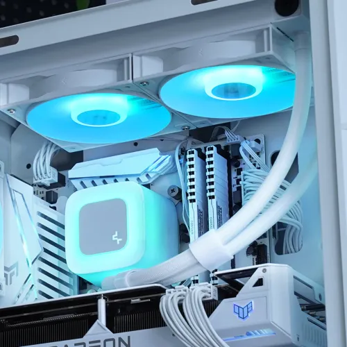 DeepCool LE240 V2 240mm ARGB All-in-One Liquid CPU Cooler White — image 5 of 5