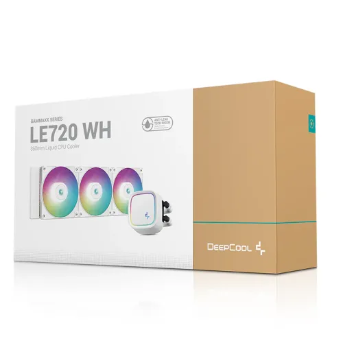 DeepCool LE720 WH 360mm All-in-one ARGB Liquid CPU Cooler — image 4 of 4