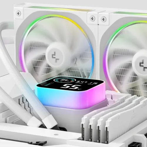 DeepCool LQ360 WH ARGB 360mm AIO Liquid CPU Cooler With Display — image 4 of 4